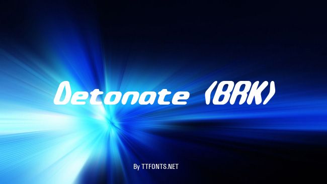 Detonate (BRK) example