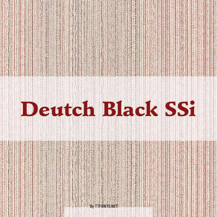 Deutch Black SSi example