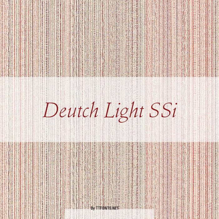 Deutch Light SSi example