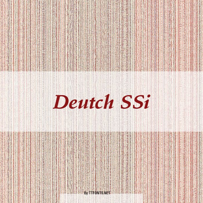 Deutch SSi example
