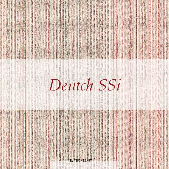 Deutch SSi example