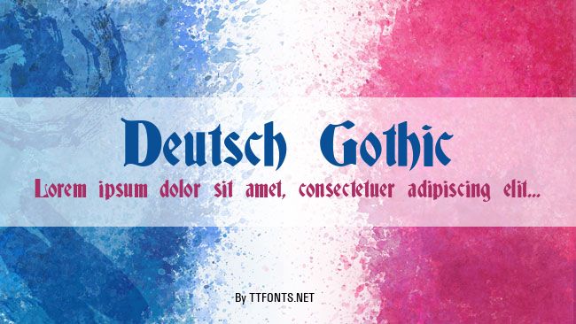 Deutsch Gothic example