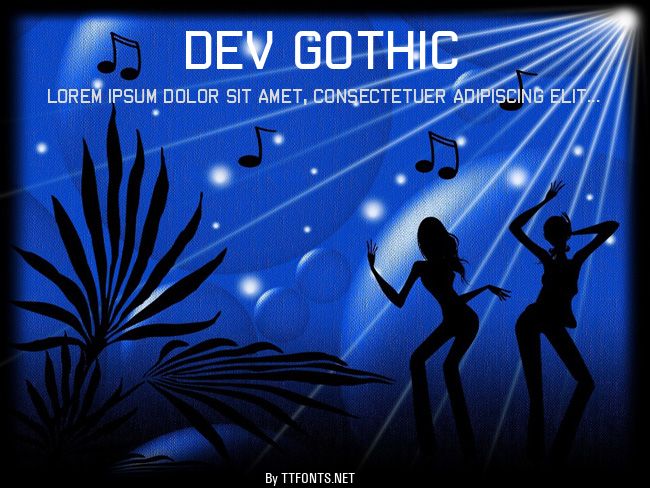 Dev Gothic example