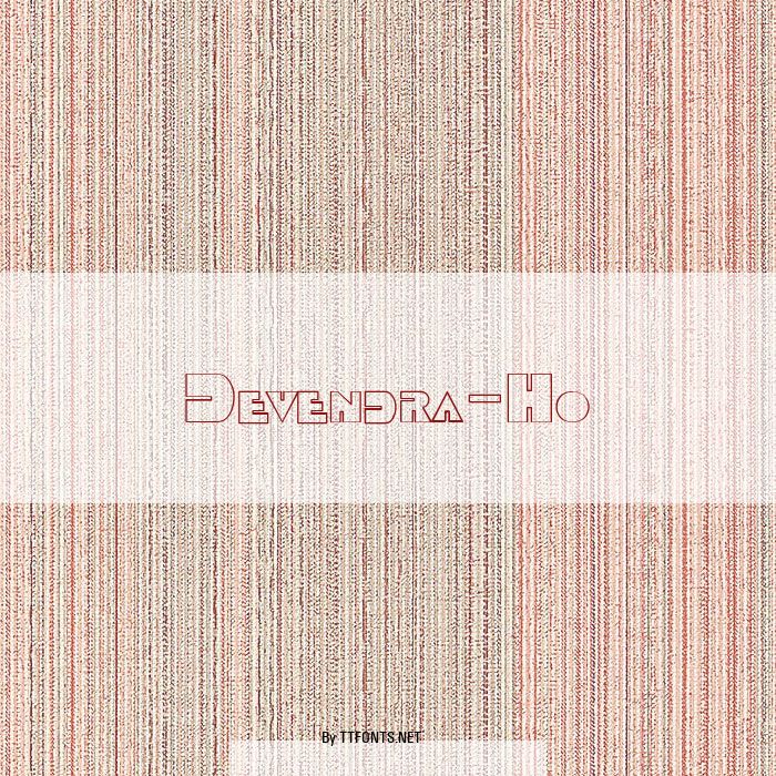 Devendra-Ho example
