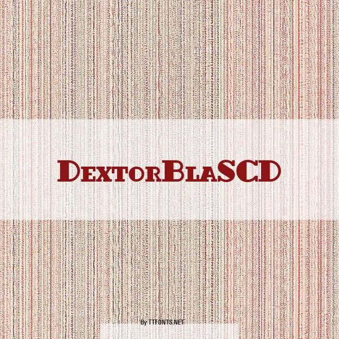 DextorBlaSCD example