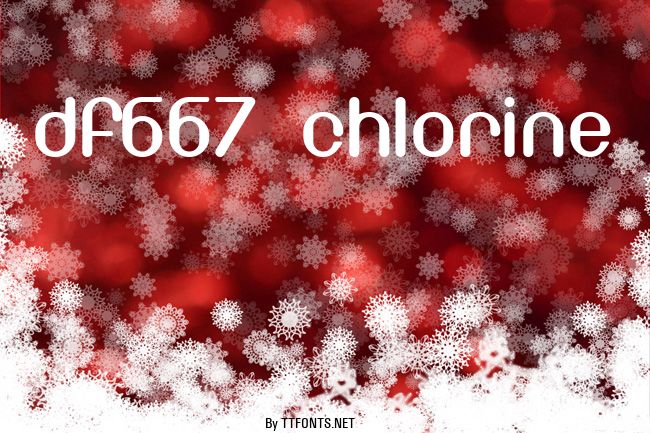 DF667  Chlorine example