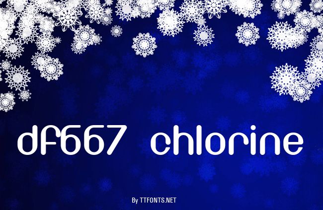 DF667  Chlorine example