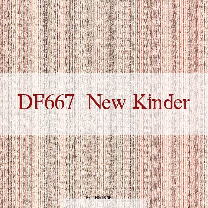 DF667  New Kinder example