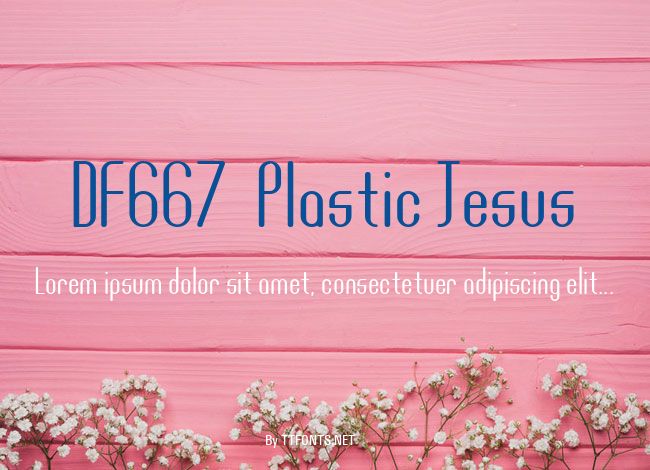DF667  Plastic Jesus example