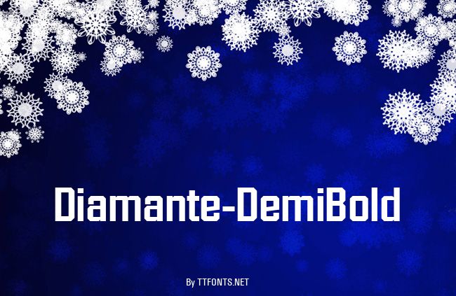 Diamante-DemiBold example