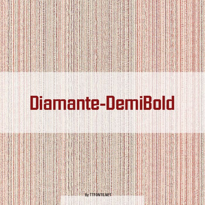 Diamante-DemiBold example