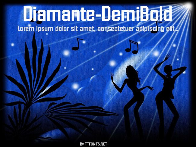 Diamante-DemiBold example