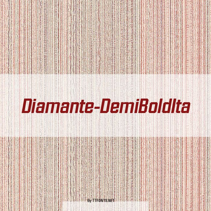 Diamante-DemiBoldIta example