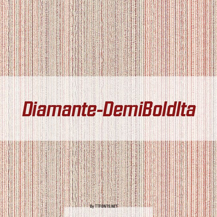 Diamante-DemiBoldIta example