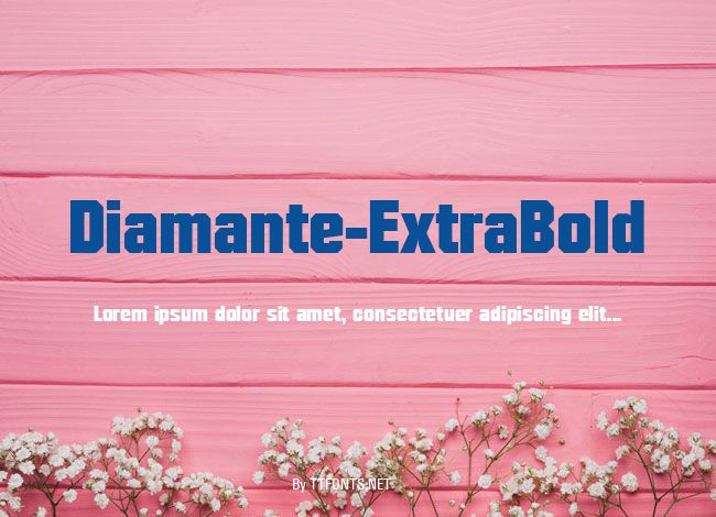 Diamante-ExtraBold example