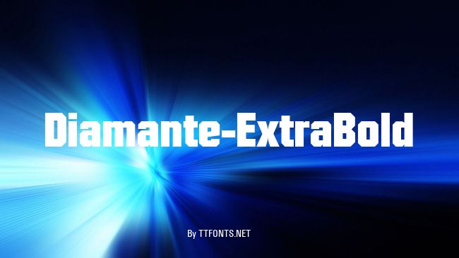 Diamante-ExtraBold example