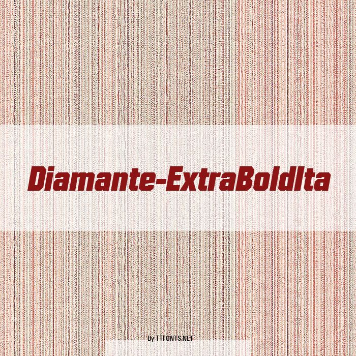 Diamante-ExtraBoldIta example