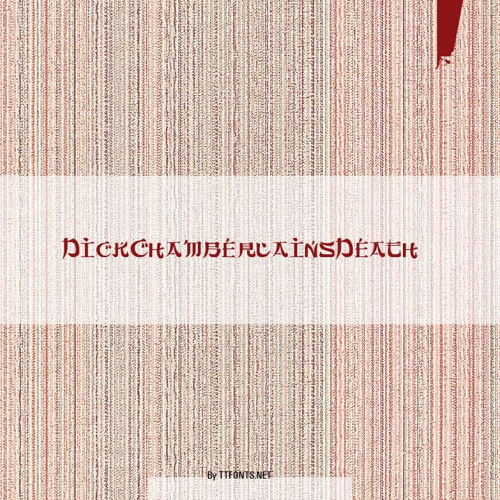 DickChamberlainsDeathF example