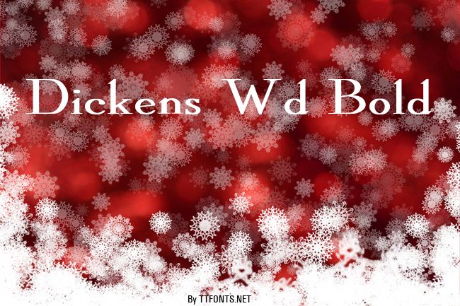 Dickens Wd Bold example