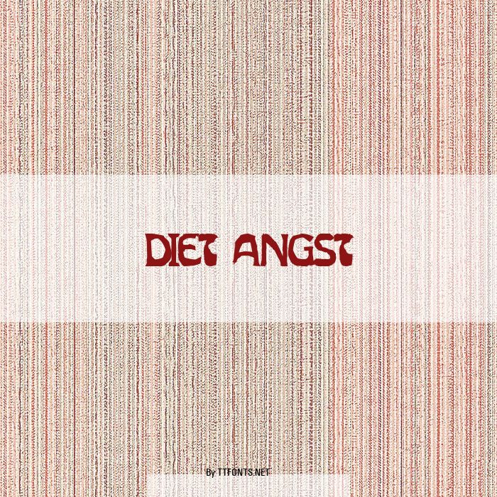 Diet Angst example