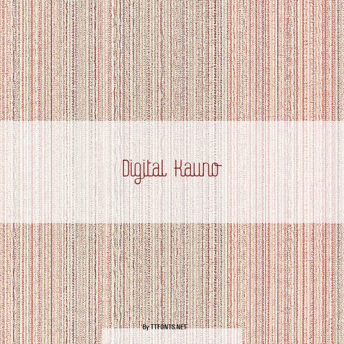 Digital Kauno example