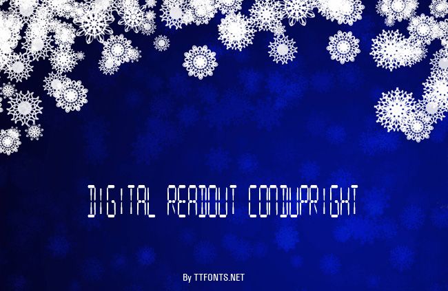 Digital Readout CondUpright example