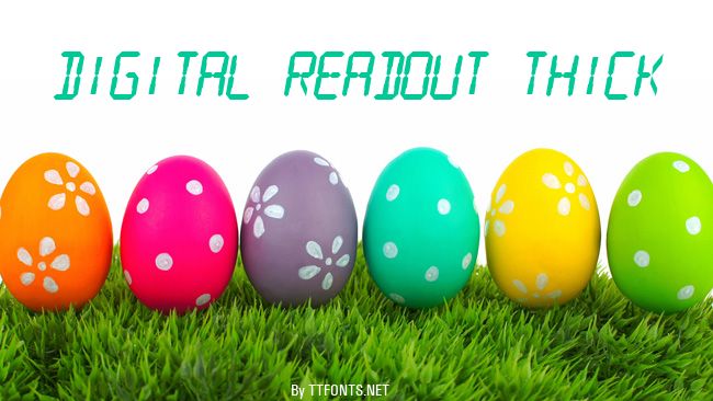 Digital Readout Thick example