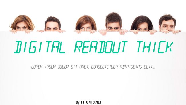 Digital Readout Thick example
