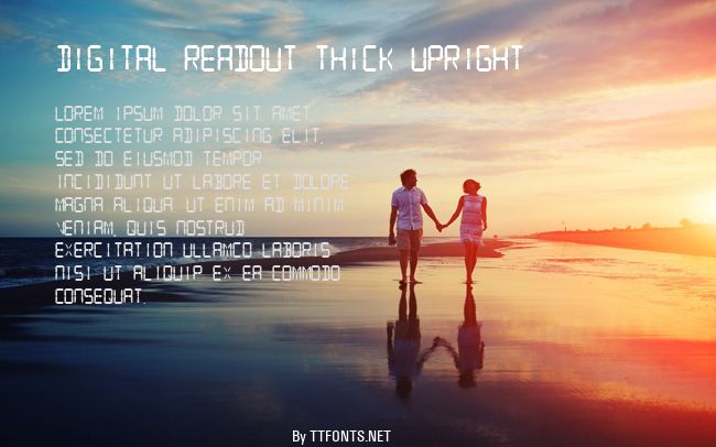 Digital Readout Thick Upright example