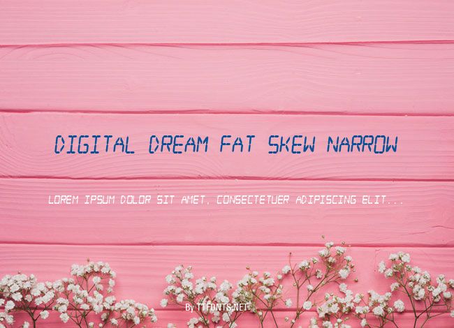 Digital dream Fat Skew Narrow example