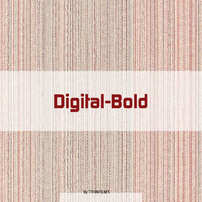 Digital-Bold example