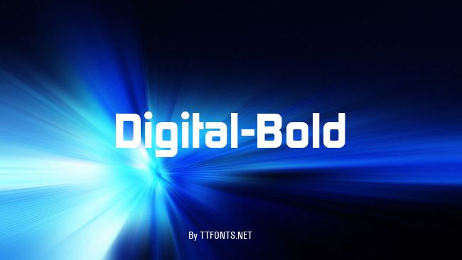 Digital-Bold example