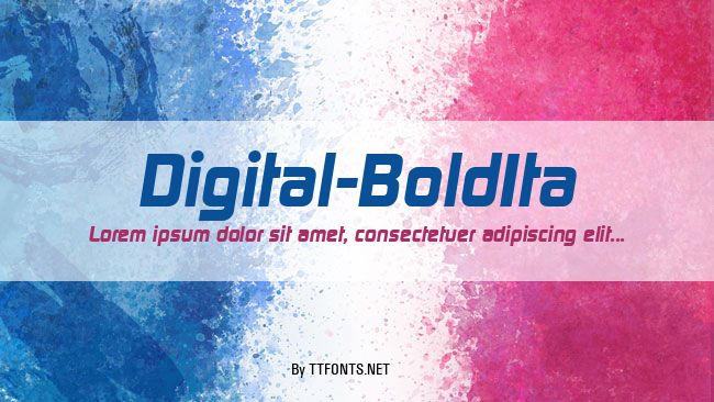 Digital-BoldIta example