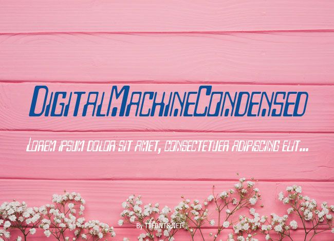 DigitalMachineCondensed example