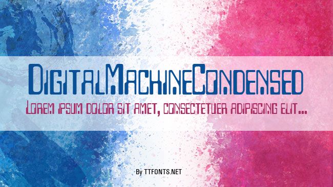 DigitalMachineCondensed example