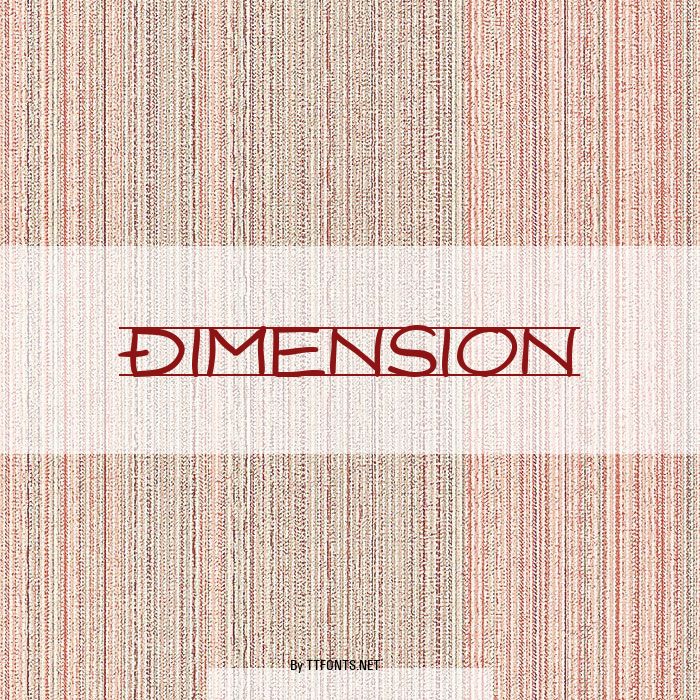 Dimension example