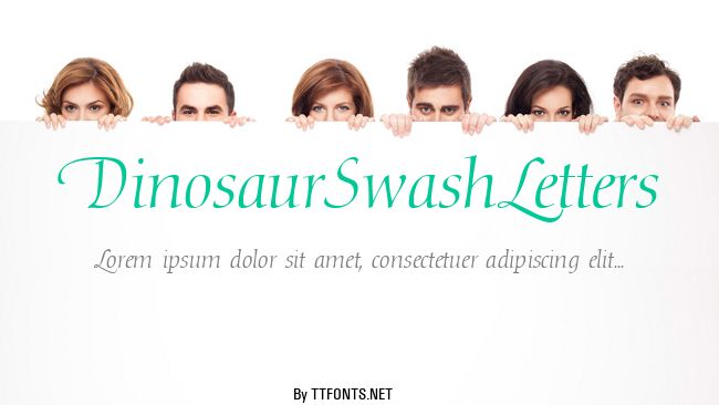 DinosaurSwashLetters example