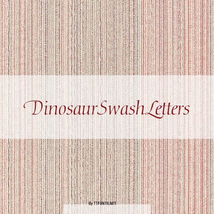 DinosaurSwashLetters example