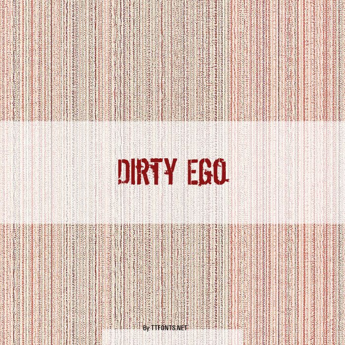 Dirty Ego example