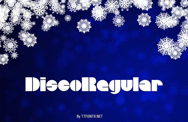 DiscoRegular example