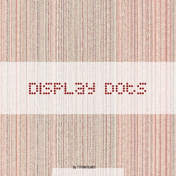 Display Dots example