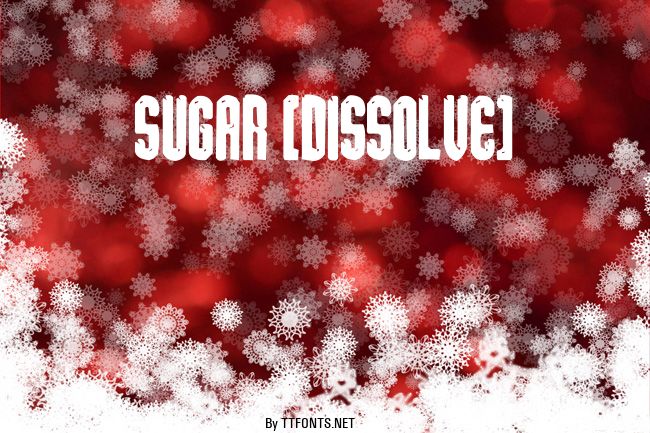 sugar [dissolve] example