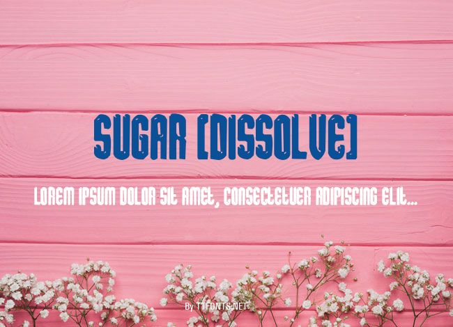 sugar [dissolve] example