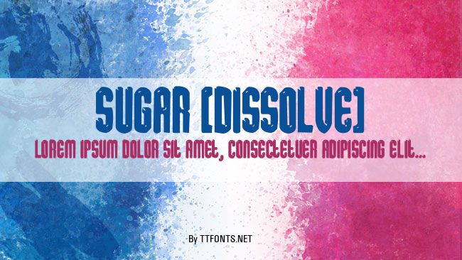 sugar [dissolve] example