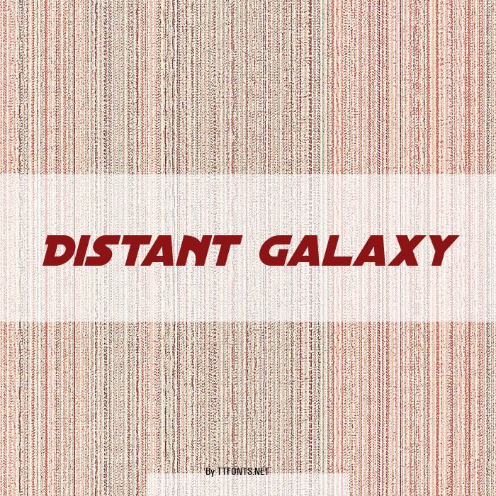 Distant Galaxy example