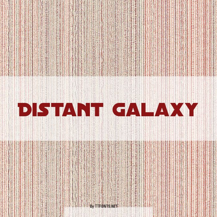 Distant Galaxy example