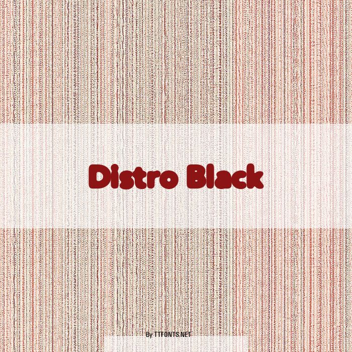 Distro Black example
