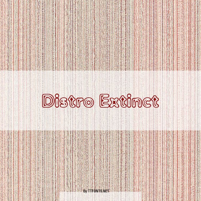 Distro Extinct example