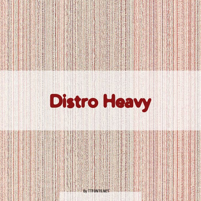 Distro Heavy example
