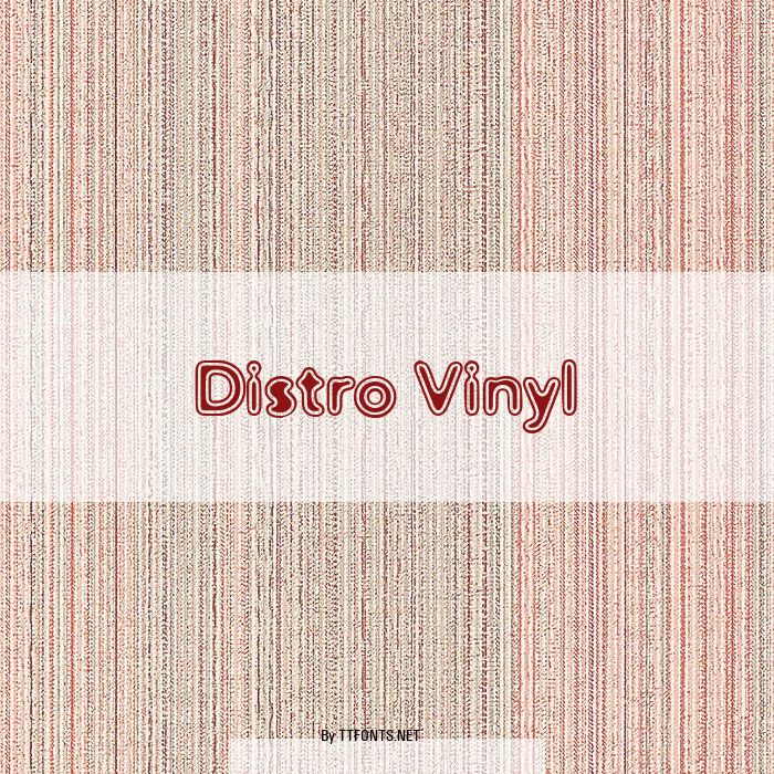 Distro Vinyl example